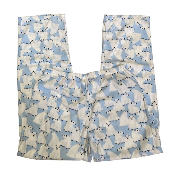 Target Polar Bear Soft Holiday Matching Family Pajama Set Wondershop™ Blue Med - Picture 9 of 11